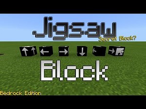 Minecraft: I Accidentally Found This Block in The Bedrock Edition(Jigsaw Block)