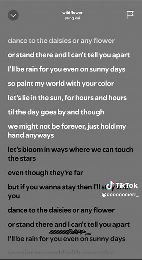Yung Kai Wildflower Song with Lyrics on Spotify