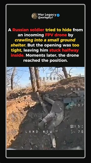 FPV Drone Spots Soldier Stuck in a Shelter #shorts