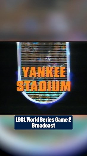 MLB ⚾ on Instagram: "A look at the 1981 World Series broadcast \"