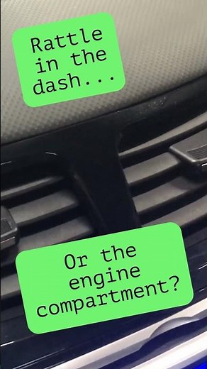 Rattling Dash? Don’t Tear It Apart. 🔧 #automobile #diagnostics