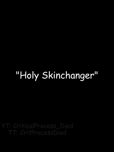 Skinchangers are kinda corny anyway | skin changer rivals