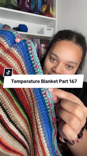 Temperature Blanket Update: Christmas Colors Day 167
