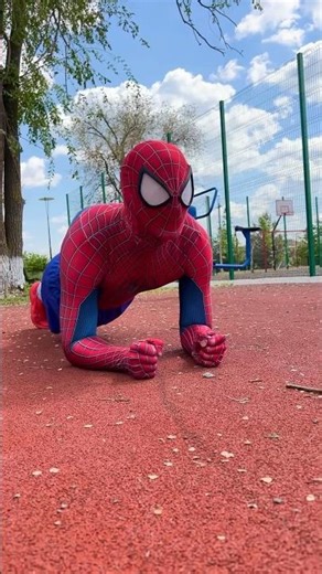 Spiderman doing sports😍#shorts