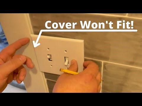 How to Cut Down a Plastic Switch Plate or Outlet Cover