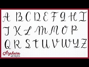 Faux Calligraphy Uppercase Alphabet