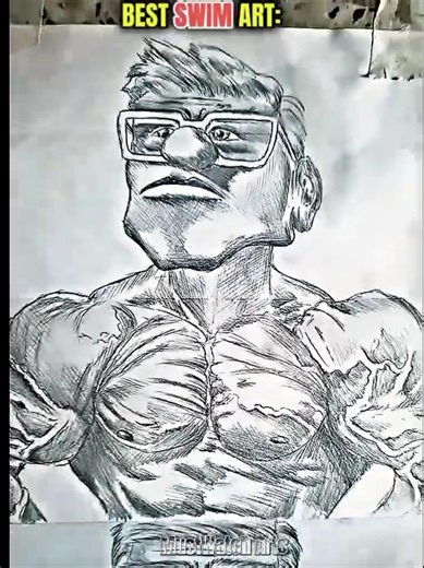 Best Swim Art Part 14 🔥💀 #trollface #shorts #art #usa #trending #edit