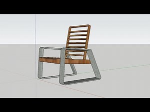 SketchUp Tutorial: 3D modeling of a beautiful lounge chair in few minutes