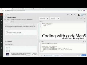 Codewars 7 kyu Odd-Even String Sort Javascript
