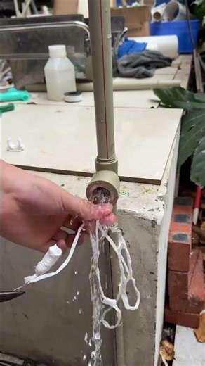 How to Fix PVC Pipe Leakage with Simple Trick | DIY Plumbing Hack #ideas #shorts #pipe