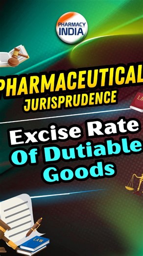 Pharmacy India Plus on Instagram: "Excise Rate Of Dutiable Goods ! Jurisprudence | B.Pharm ✨✨. . . . .. .#Jurisprudence #pharmacyindiaplus #bpharma #pharmanotes #pharmastudents"