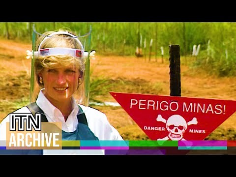 Princess Diana in Angola - Rare and Unseen Footage of Campaign Against Landmines (1997)