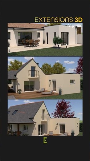 Extensions 3D côté jardin 🏡