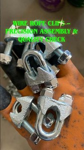 741 wire rope clips — clean machining, tight threads, and stable quality.Comment CLIP741 for catalog