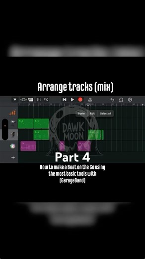 Part 4 making a beat in garage band most simple way possible 😂