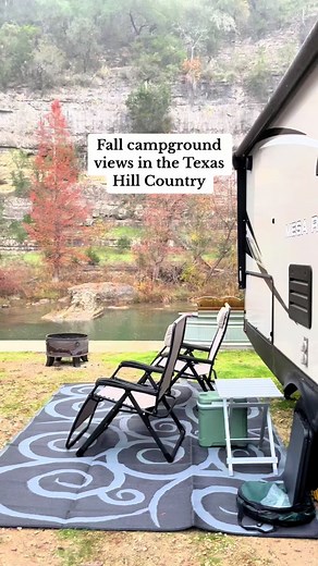 Texas Hill Country Fall Campground Views