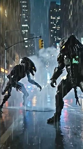 Alien vs predator fight scene