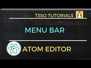 Atom Editor Menu Bar is missing