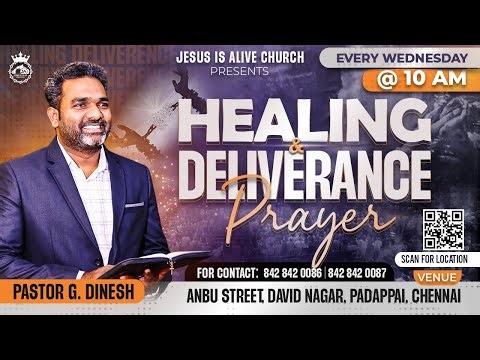 🔴🅻🅸🆅🅴 WEDNESDAY DELIVERANCE MEETING || PASTOR.DINESH || JESUS IS ALIVE MINISTRIES