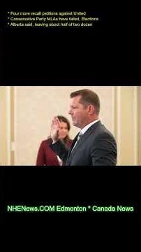 Four more recall petitions against United Conservative Party MLAs have failed, Elections Alberta sai