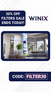 ⏳ LAST CALL ⏳ Today's the last day to get 30% off on ALL Winix replacement filters at www.winixamerica.com!  Shop now before the sale ends. ✨ #ReplacementFilters #Sale #Winix #AirPurifier #CleanAir #HealthyHome #FreshAir #BreatheEasy #WinixCares #LetsBreatheTogether | Winix America Inc. | Facebook