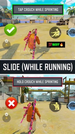 ✅Best Slide while running settings in CODM BR🔥💯Codmobile Tips and Tricks #shorts #codmbr #codmiphone