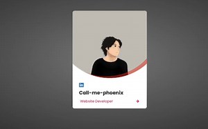 HTML CSS每天一个小实例：card设计（个人信息展示）