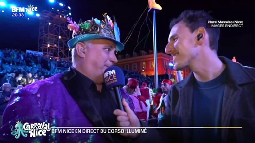 Carnaval de Nice: l'ambiance monte pour l'avant-dernier corso nocturne