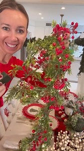 GENIUS GARLAND HANGING HACK! 🎄awesome hack for hanging your garland! It is so easy to put up, easy to take down and doesn’t damage your walls!!! How great is this one?? Love it going into our dining room! Such a pretty spot for family holiday parties too!! Make sure you’re following me to get the links!! The Holiday season is here! Excited to share all my ideas with you guys!! | At Home With Shannon