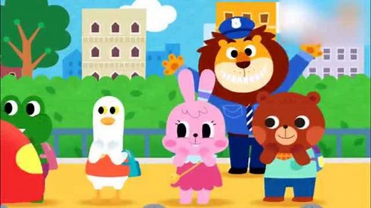 Stop at a red light. 红绿灯，英语儿歌