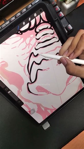 DRAGON SKETCHING PROCESS! #procreate #illustration #drawing