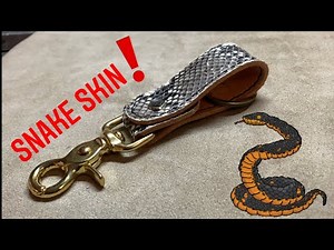MAKING A SNAKE SKIN KEYCHAIN - ASMR