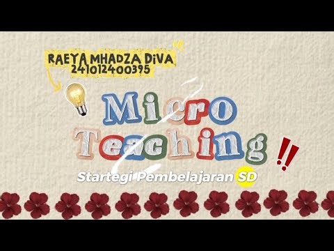 Microteaching Startegi Pembelajaran SD | SBdP Kelas 3 : Eksplorasi Warna 🎨🖌