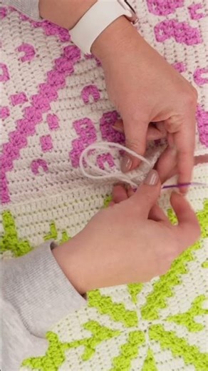 Satisfying crochet join! #crochet #easycrochet