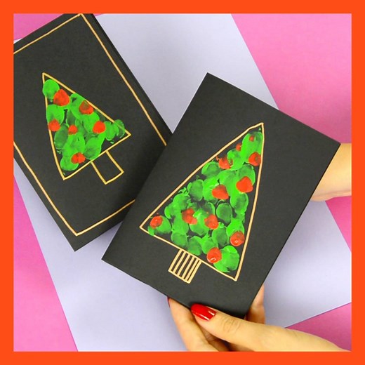 279K views · 2.2K reactions | Super Simple DIY Fingerprint Christmas Tree Card https://www.easypeasyandfun.com/fingerprint-christmas-tree-card/ | Easy Peasy and Fun | Facebook