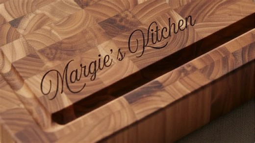 Personalized End Grain Cutting Board - Custom Engraved Butcher Block With Juice Groove - Etsy