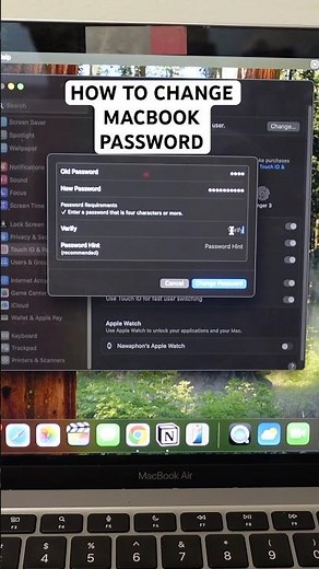 How to change MacBook password 🧑‍💻 super simple and easy!