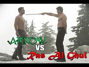 The Arrow vs Ras Al Ghul -Full Fight - Arrow 3x 09 "The Climb"