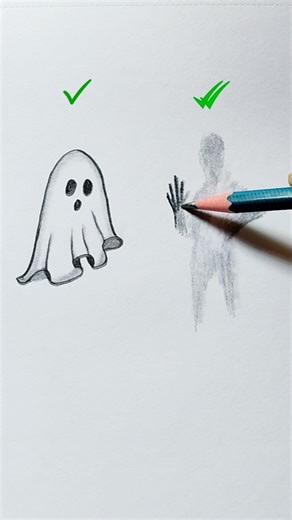 How to draw ghost 👻 #art #drawing #tutorial #shorts #youtubeshorts