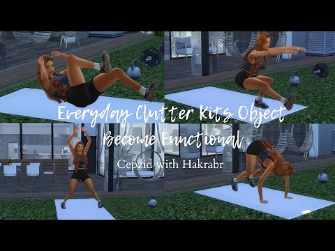 SIMS 4 MOD | FUNCTIONAL EXERCISE MAT FT EVERYDAY CLUTTER KIT