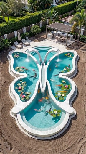 Building a Butterfly Shaped Backyard Pool From Start to Finish