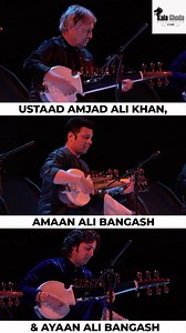 3.3K views · 35 reactions | The maestros of Sarod have played at the most prestigious halls around the world. Catch Ustaad Amjad Ali Khan, Amaan Ali Bangash and Ayaan Ali Bangash live in concert at NCPA on the 26th of October. Tickets in Bio | Kala Ghoda Arts Festival | Facebook
