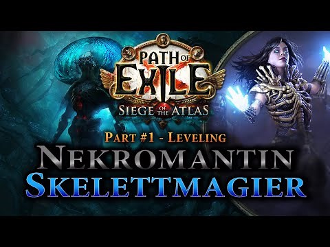 [3.18] Skeleton Mage - Necromancer | League Starter Part #1 - Leveling | Path of Exile | German
