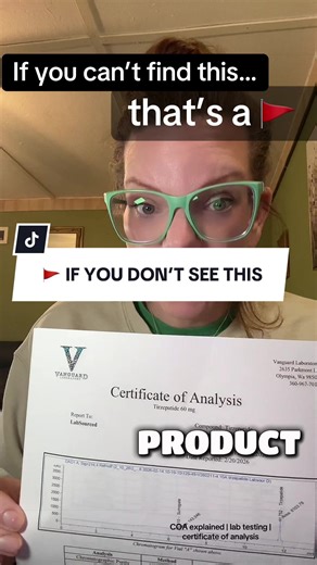 What a Certificate of Analysis (COA) actually shows and why it matters when verifying lab testing #scienceeducation #labtesting #coabreakdown #wellnesseducation