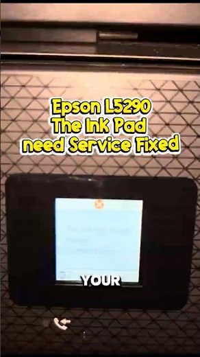 The Ink pad meeds Service Epson L5290 #epson #epsonprinter #epson