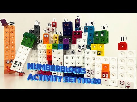 Let’s unbox and build the complete Numberblocks Activity Set 1 to 20 || Mathlink cubes