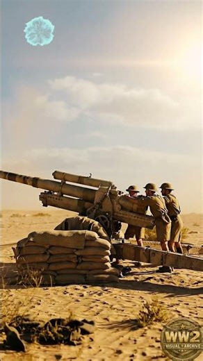 El Alamein July 1942 — British BL 4 5 Inch Gun Firing in the Desert War #documentary