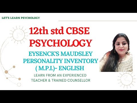 Eysenck's Maudsley Personality Inventory (M.P.I.)