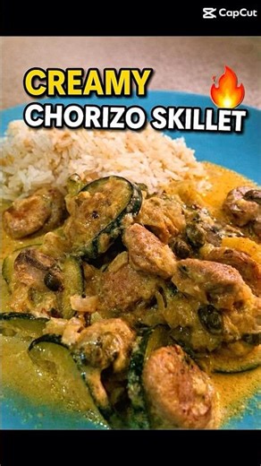 Creamy Chorizo with Zucchini & Mushrooms | Easy Skillet Recipe
