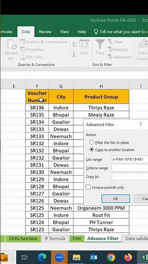 Transfer any Particular Data From One Sheet To Another Excel sheet #shorts #excelwallah